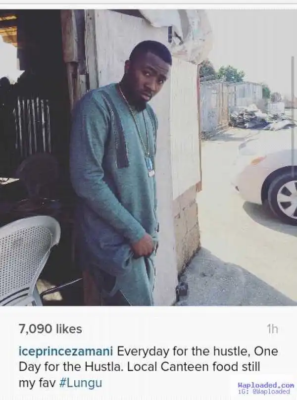 Ice Prince Spotted Eating At A Mama Put Joint